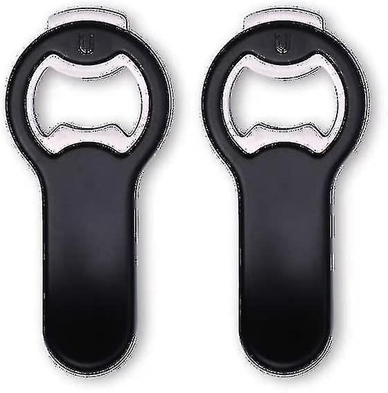 2 In 1 Bottle Opener With Magnetic Cap Catcher - Pop Can Opener Stick To Refrigerator For Easy Storage To Avoid Loss - Easy Picking-up -1 Pack Beer O