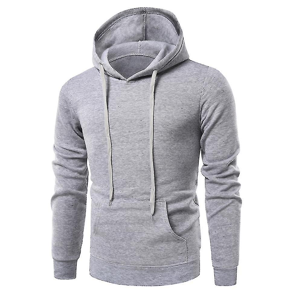 menns vanlig slank passform hette langermet genser uformelle pullover topper