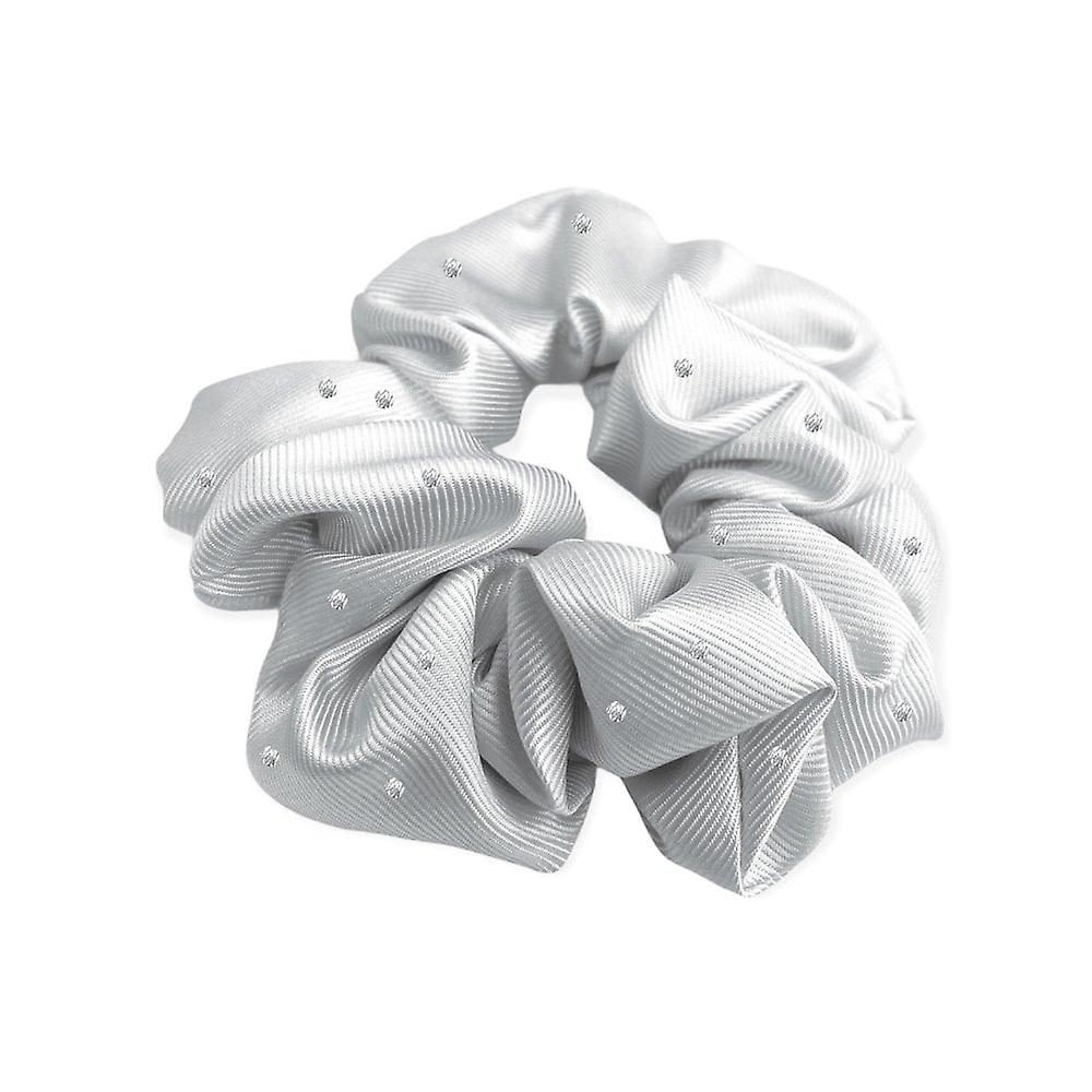 Women's Equetech Pin Spot Scrunchie - White/metallic Silver