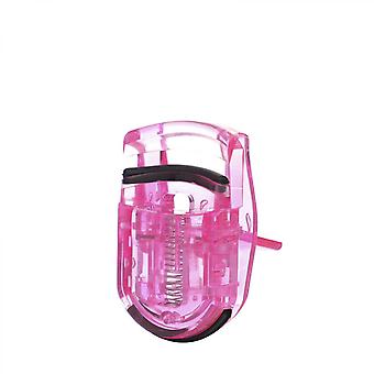 Mini Eyelash Curler, Portable Lash Curler Rubber Eyelashes Curling Tools, Travel Makeup Eye Lashes Clip Cute Eyelash Curler, Pink