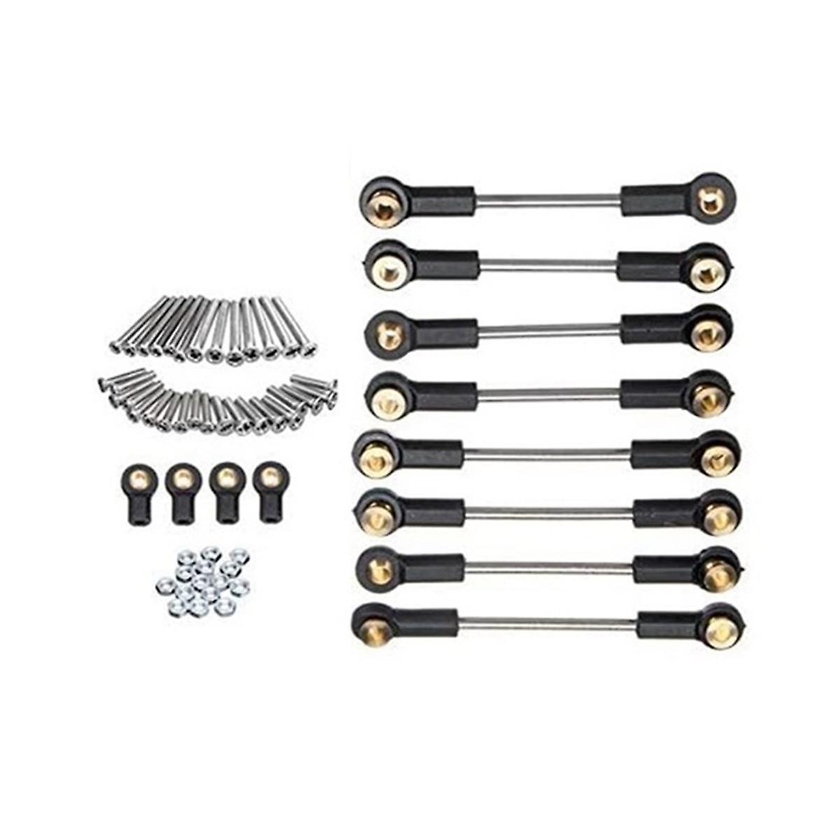 Metal Chassis Suspension Link Tie Rod Set for C14 C24 C24-1 1/16 RC Car Upgrade Parts Accessories