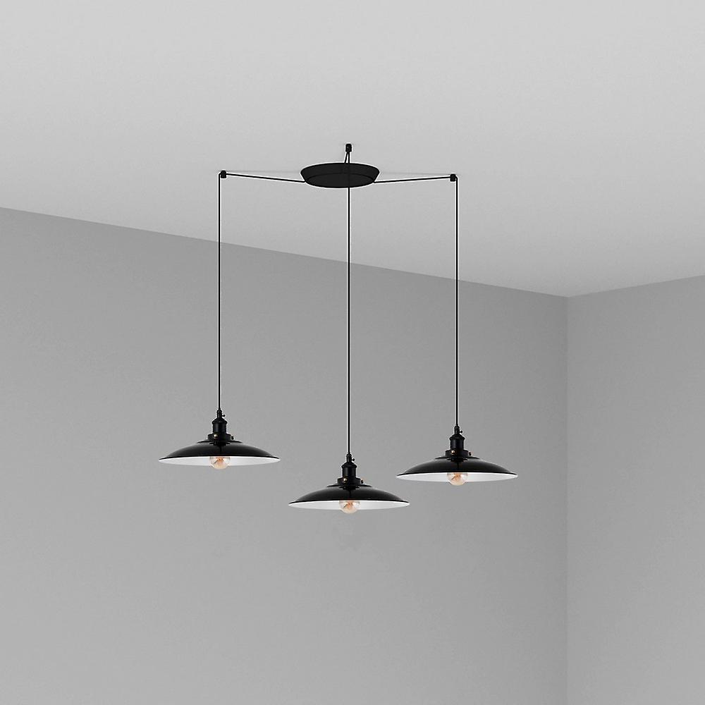 Faro LANG - Cluster Pendant Ceiling Light Black, E27