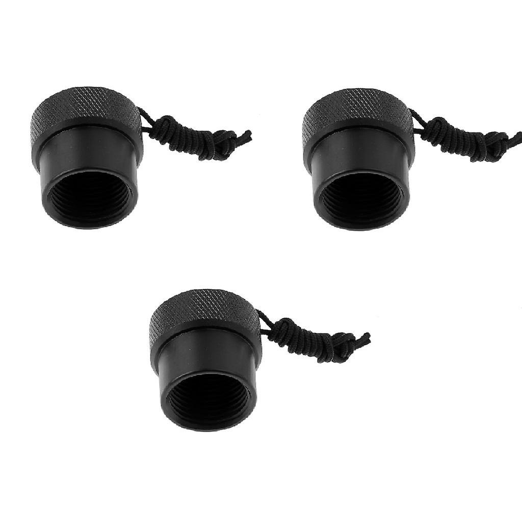 3pc Scuba Diving DIN Regulator Tank Valve Threaded Dust Plug Protector Cap