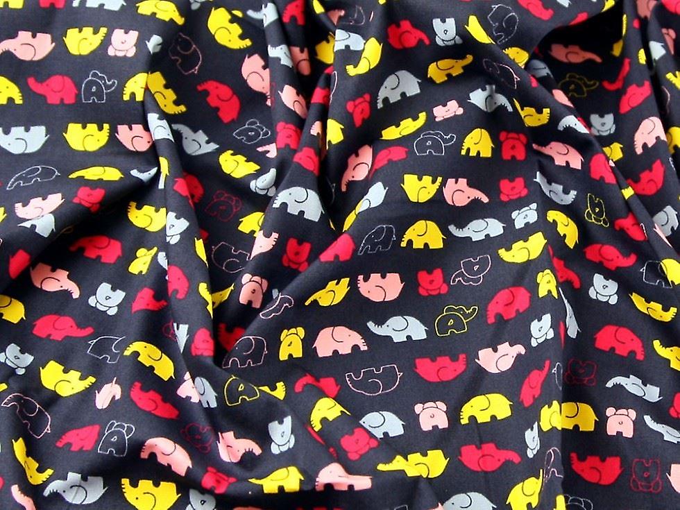 John Louden 100% Cotton Poplin Fabric Navy Blue - per metre