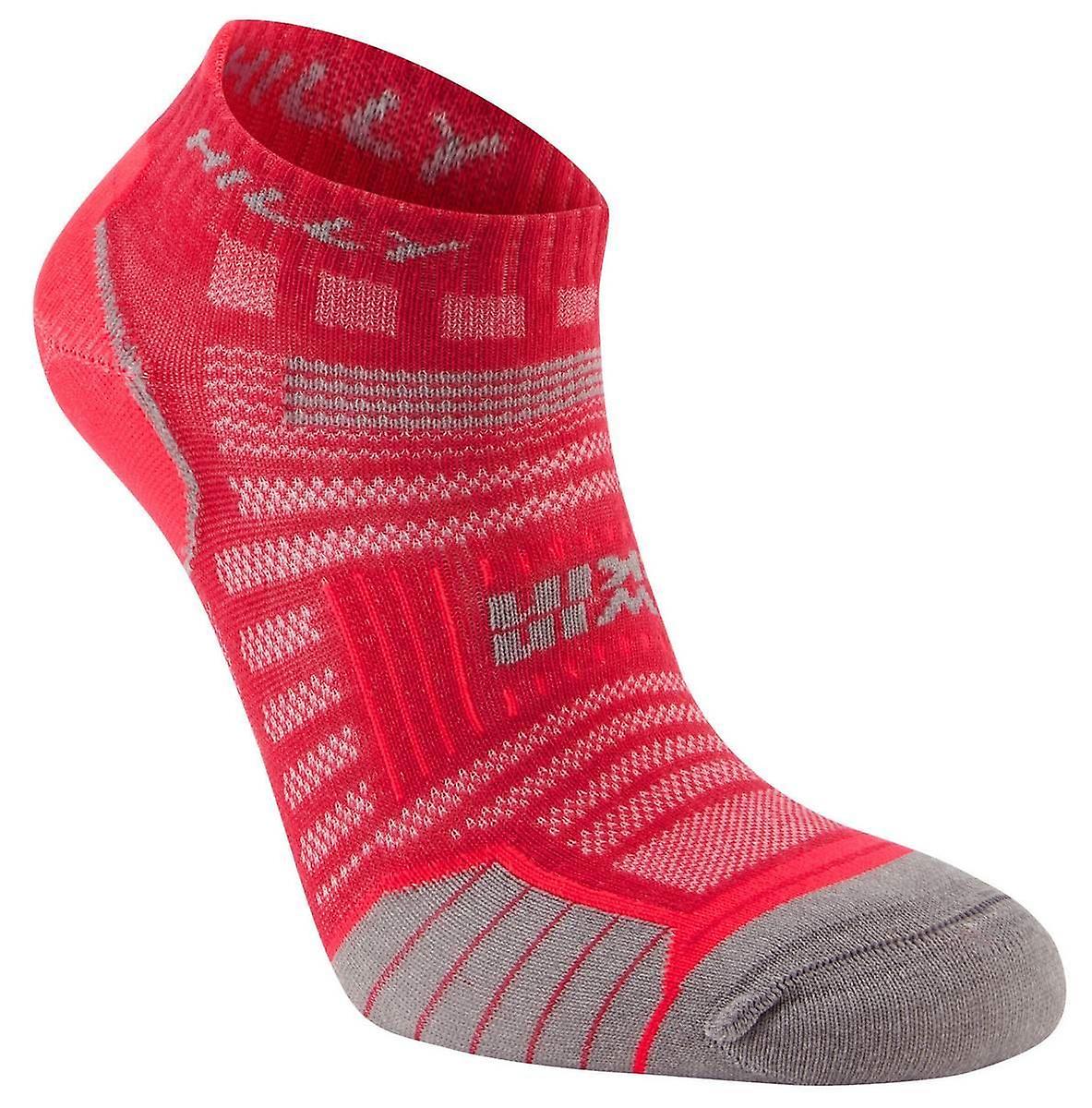 Hilly Twin Skin Socklets - Magenta/Grey Marl
