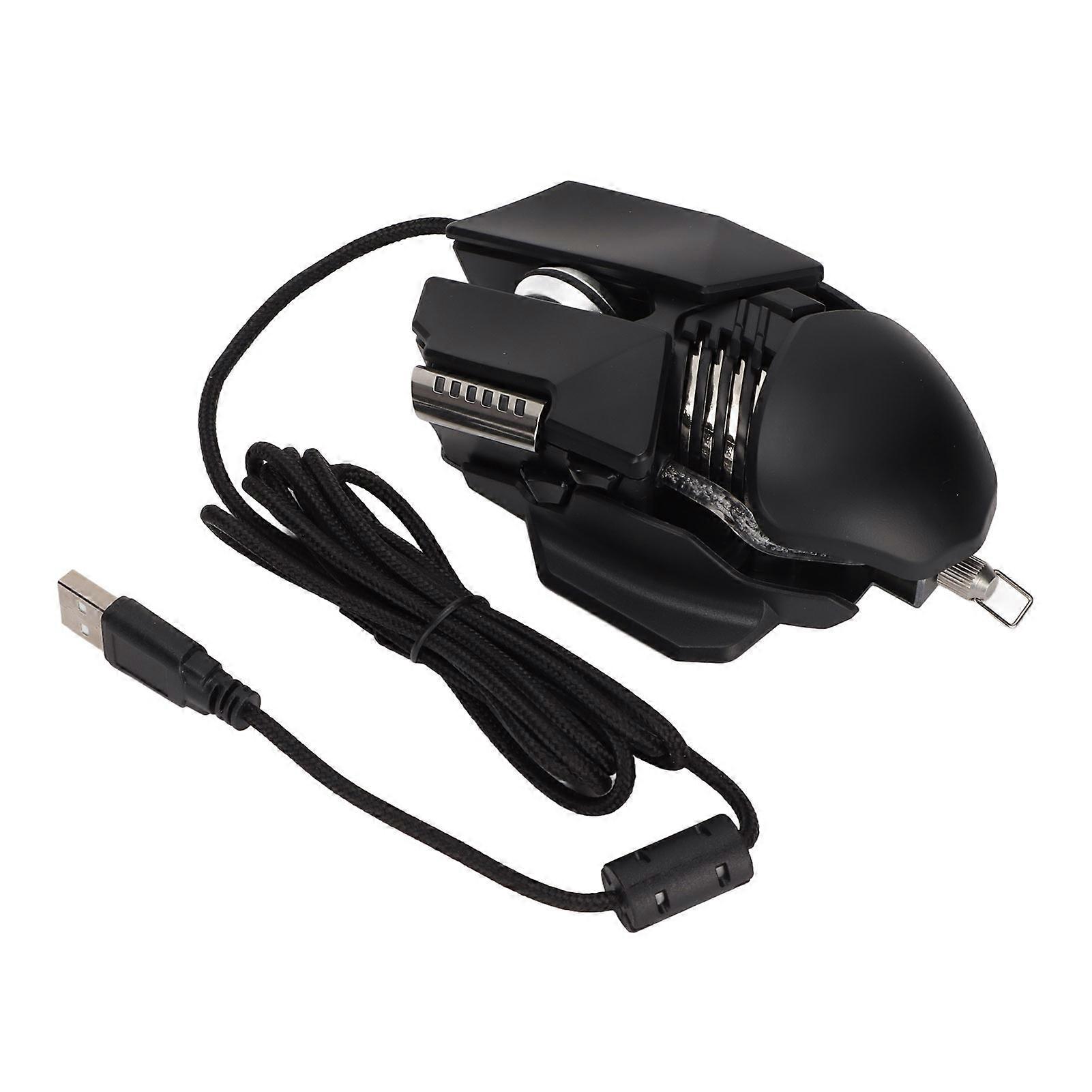 Mouse, 12800 DPI, Ergonomic, Retractable, RGB, 6D Button, Gaming