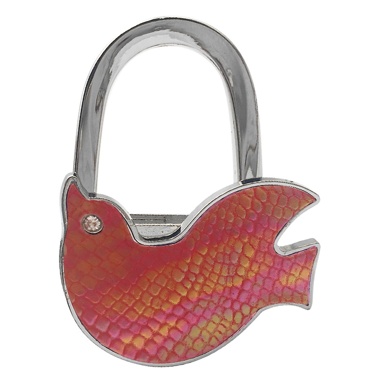 Rust-proof Bag Hanger Hook Foldable Alloy Good Bearing Capacity Bird Shape Handbag Hanger for Outdoo