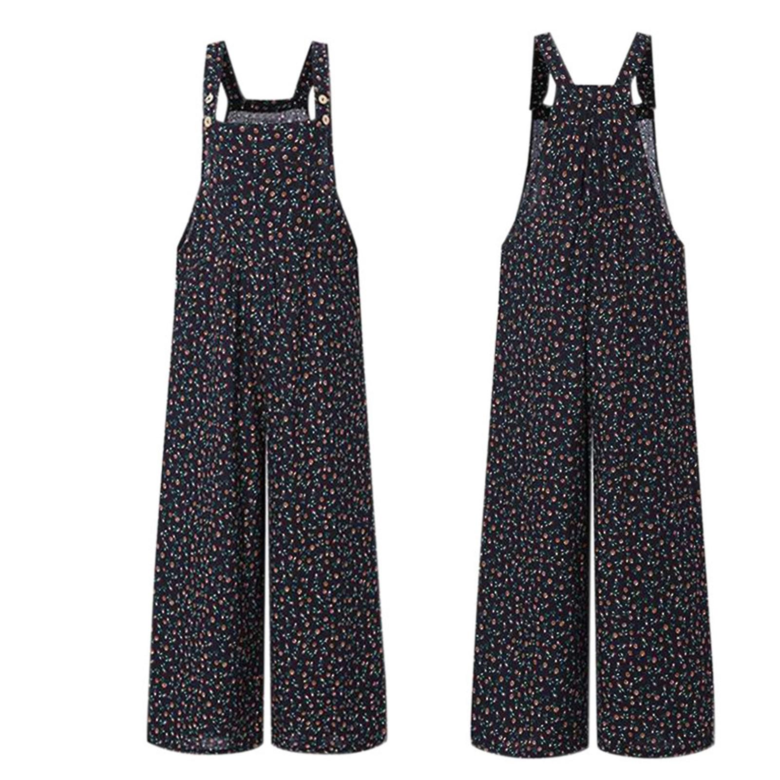 Women's Casual Jumpsuit Overalls Super Comfy Breathable Jumpsuits For Summer & Autumn Daily Wear
