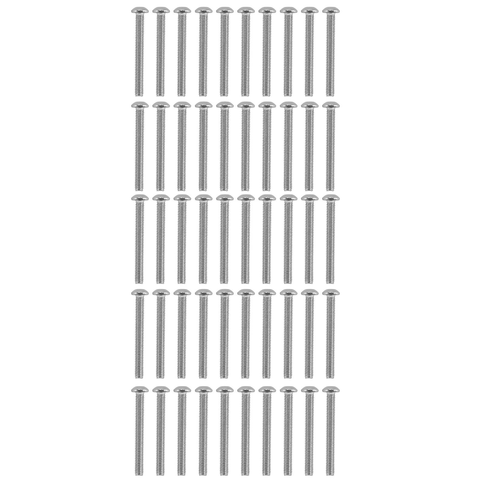 DTCY 50Pcs Button Head Socket Caps Screws Galvanized Steel M4 for Classified Instruments Electronics2802-0004-0035