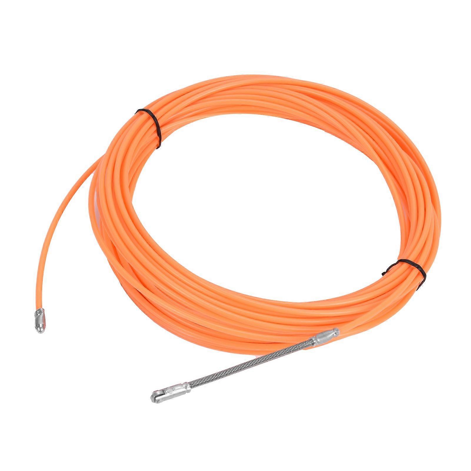 20m / 65.6ft Through Wall Wire Threader Wire Puller Threading Tool Cable Fastener Wire Puller Orange