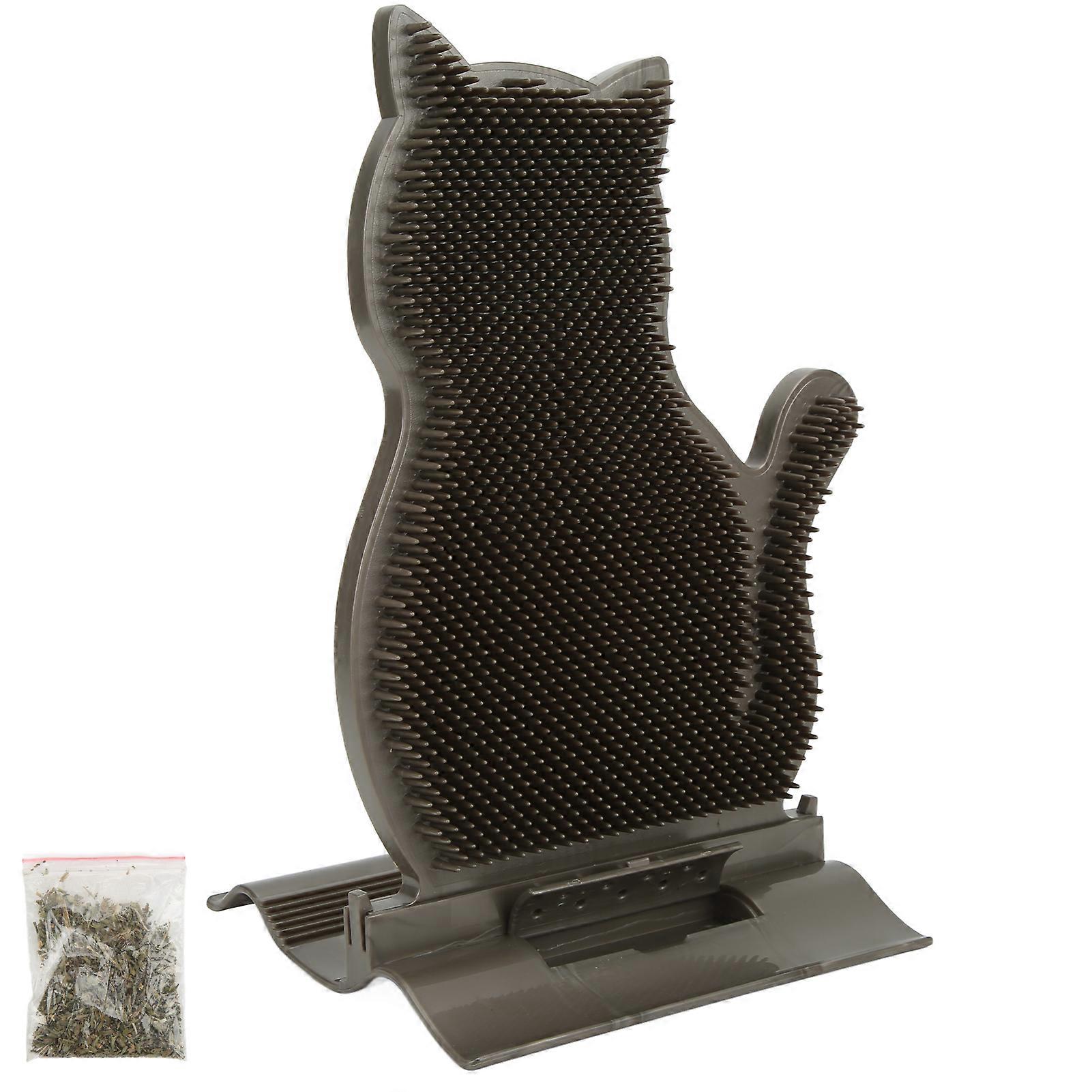 Cat Self Groomer Wall Corner Post 32x19cm with Catnip & Base