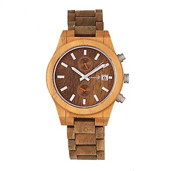 Erde Holz Castillo Armband sehen w/Datum - Olive