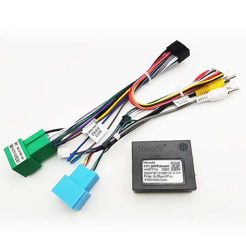 CANBus Decoder Connector Car Android 16 Pin Plug Cable Adapter for Fiat Strada Toro Mobi Ducato Egea