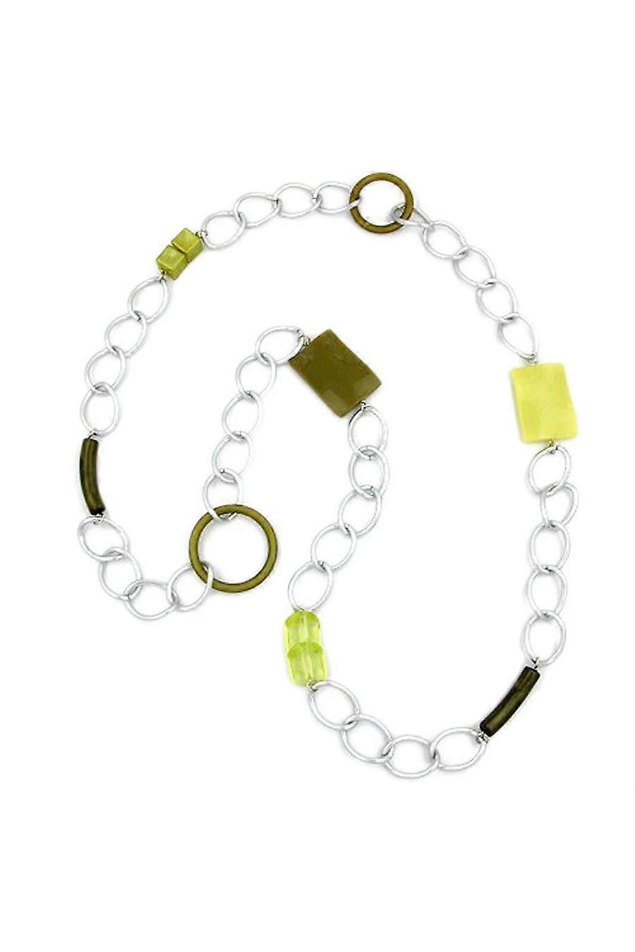 Necklace Curb Chain Beads 95cm - Gl00108