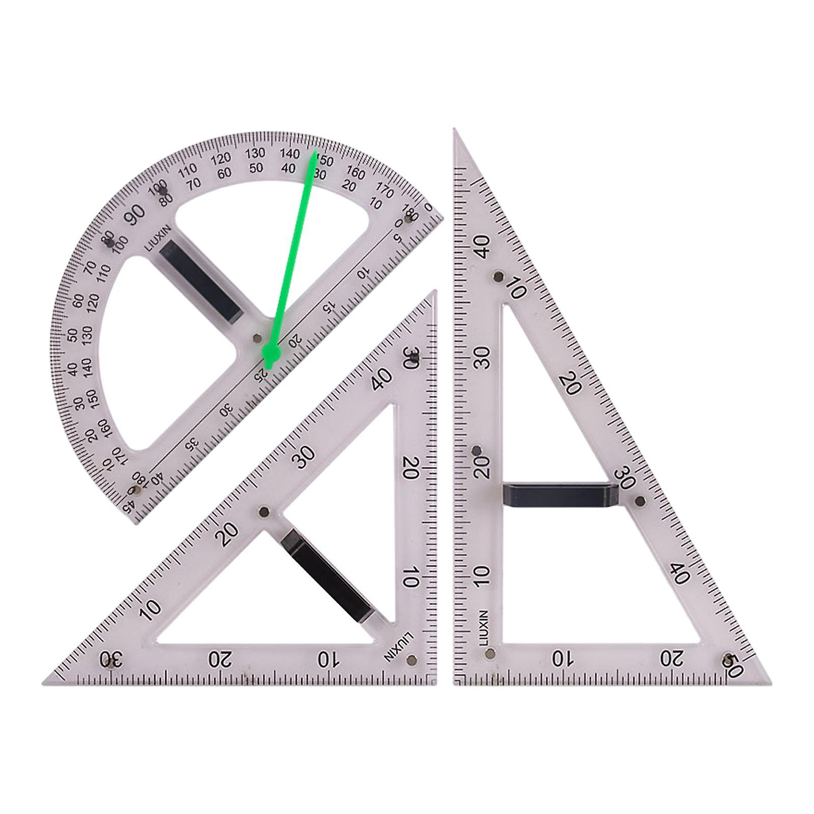 Large Math Geometry Rulers, Geometry Tool, Drawing Tool for Blackboard, Whiteboard, Learning