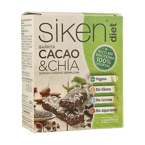 Sikendiet Cocoa and Chia Vegetable Protein 4 units of 36g