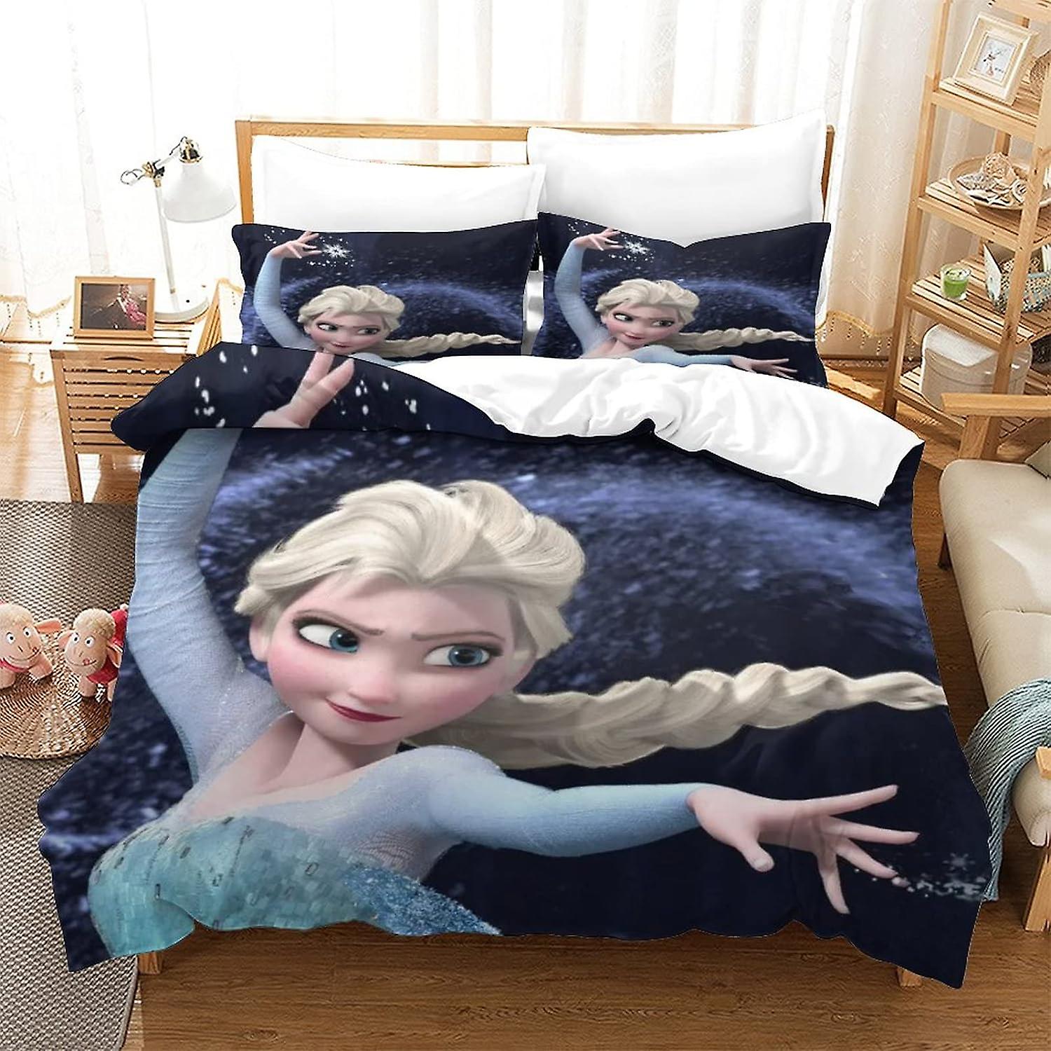 ALXFFBN Frozen Copripiumino Set 3D Elsa Princess Bambini Set