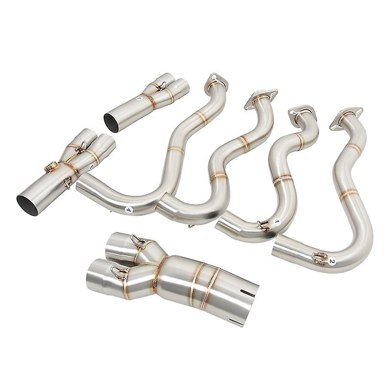 Slip Auf Für KAWASAKI ZX6R 636 ZX-6R ZX 6R 2009 - 2022 Motorrad Auspuff Flucht Systeme Ändern Schalldämpfer Vorder Connect link Rohr
