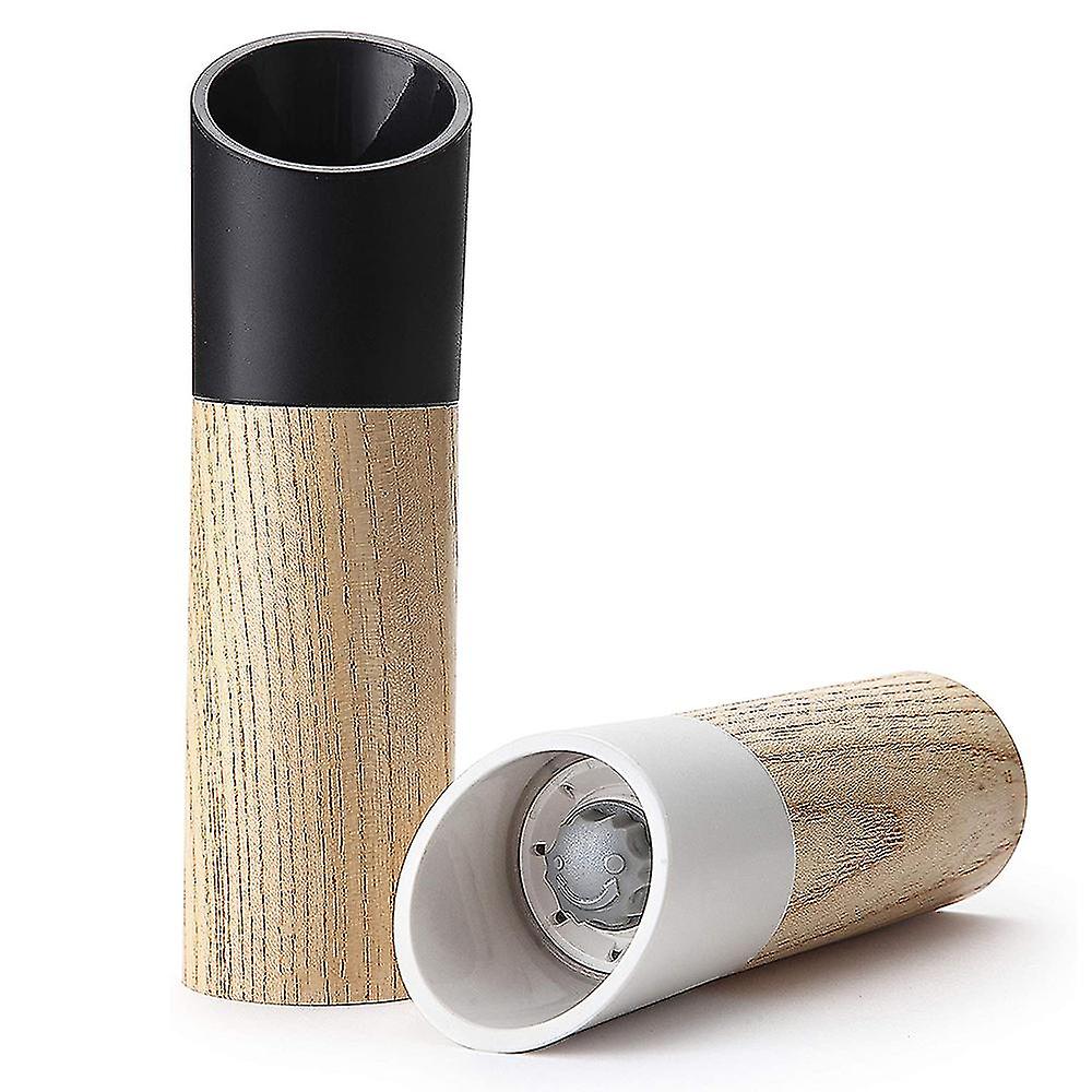 2pack Stainless Steel Thumb Push Mini Salt And Pepper Mill Grinder Set