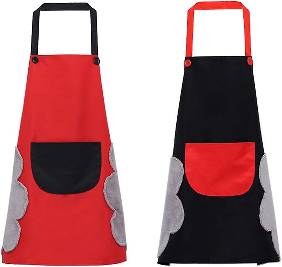 2pcs Adjustable Waterproof Apron with Large Pocket