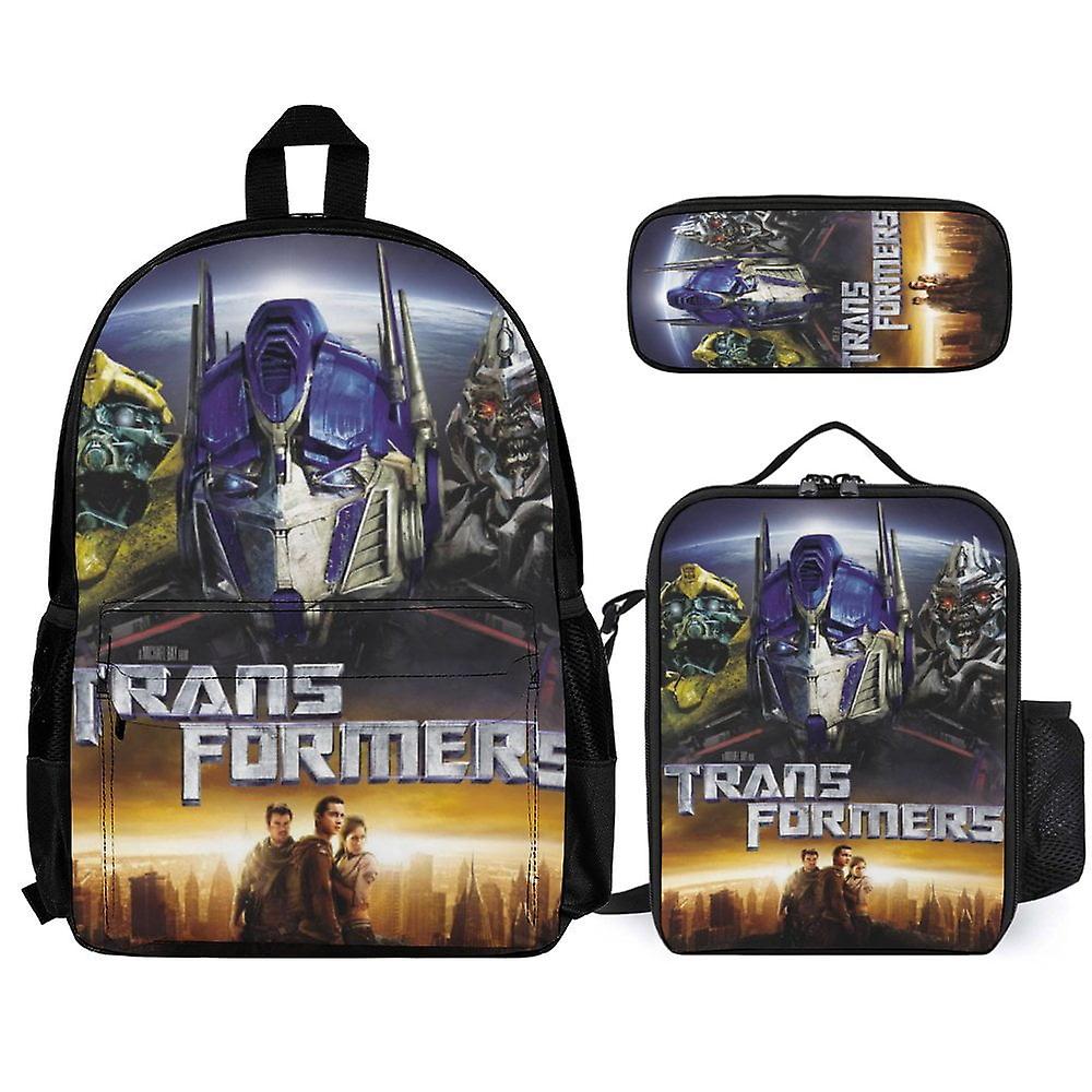 Transformers 3Pcs Backpacks Sets with Lunch Bag And Pencil Case
