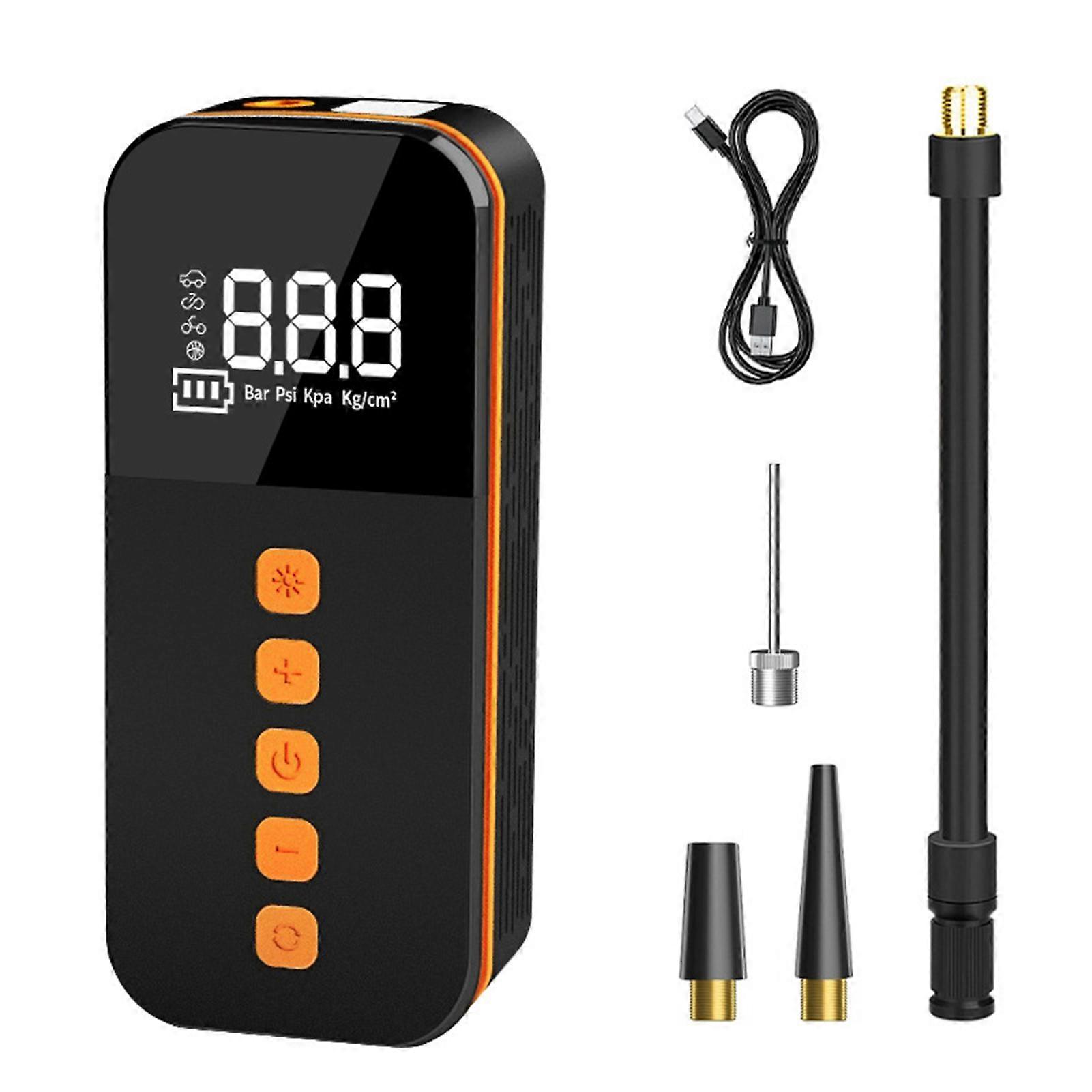 Digital Display Intelligent Bil Uppblåsbar Pump Hög Effektiv Däckpump För Boll Bil Cykel