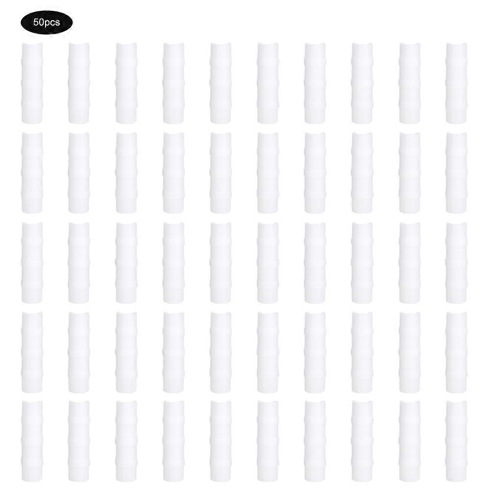 50PCS White Greenhouse Frame Pipe Tube and Film Clip Clamp Connector Kit Garden Tool8cm NO.8423
