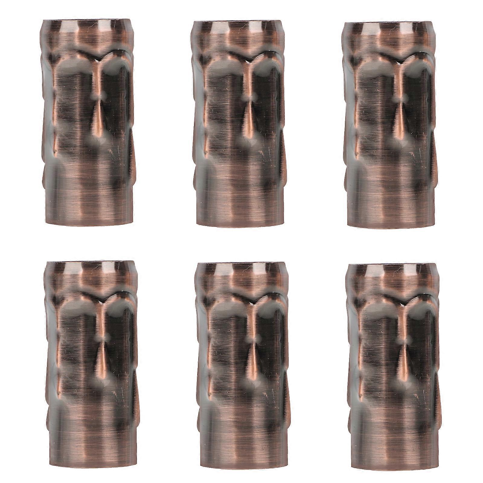 6Pcs Diy Retro Chandelier Straight Pipe Lamp Accessories Pipe Casing for Home