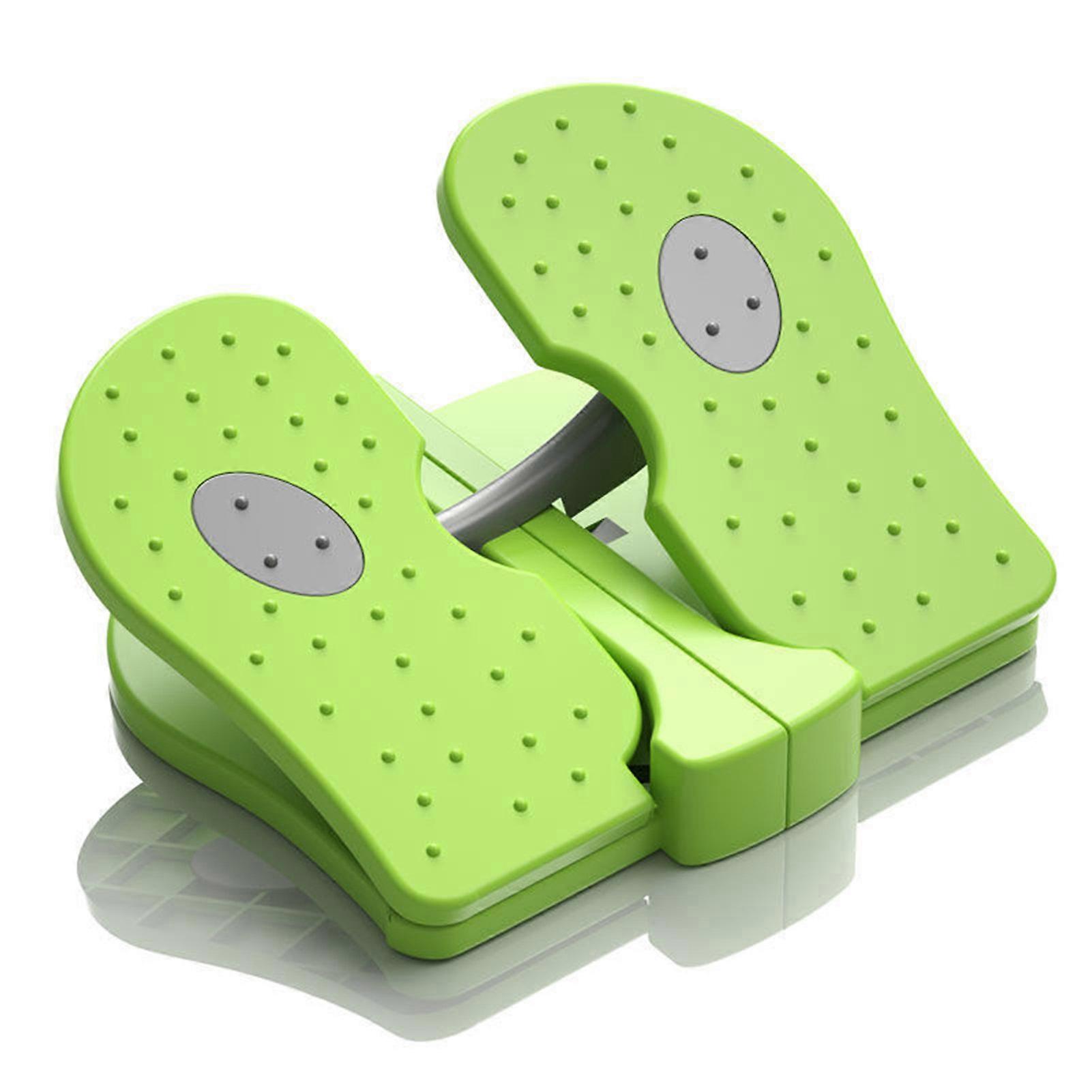 Foot Stepper Machine Reinforced Nylon Mini Stepper Trainer Quiet Folding Under Desk Leg Workout Trainer Apple Green Free Size