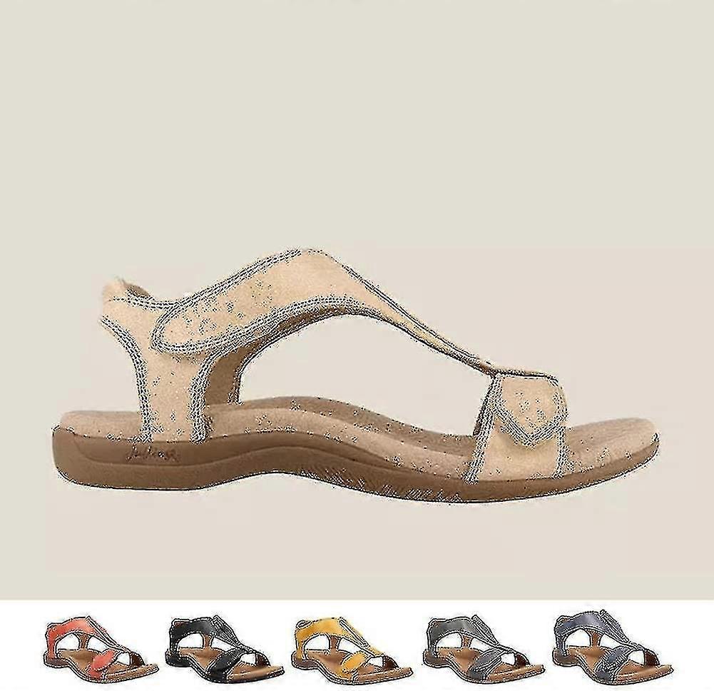 女性用 快適な整形外科用サンダル, Sursell 整形外科用サンダル, フラットビーチカジュアルサンダル