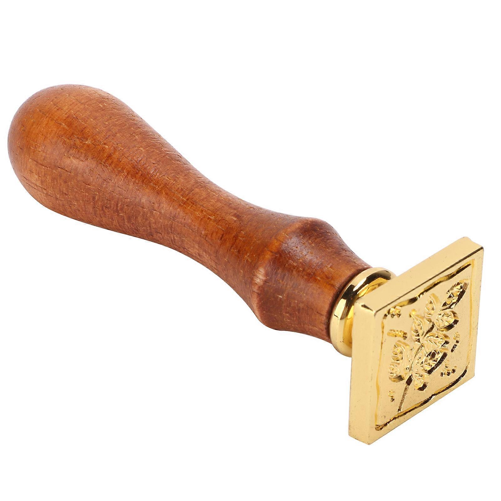 Voksforseglingsstempel Enkel installasjon Enkelhet DIY Klassisk forsegling for konvolutter Invitasjoner BryllupsutsmykningBlader