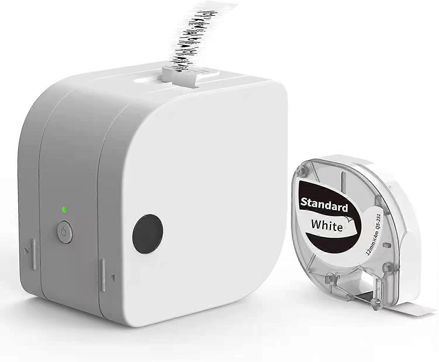 Label Maker with Tape, Bluetooth Wireless Mini Label Maker Machine Support Multiple-Material Labels, Label Maker .0.47" Label Tape compatible with Hom