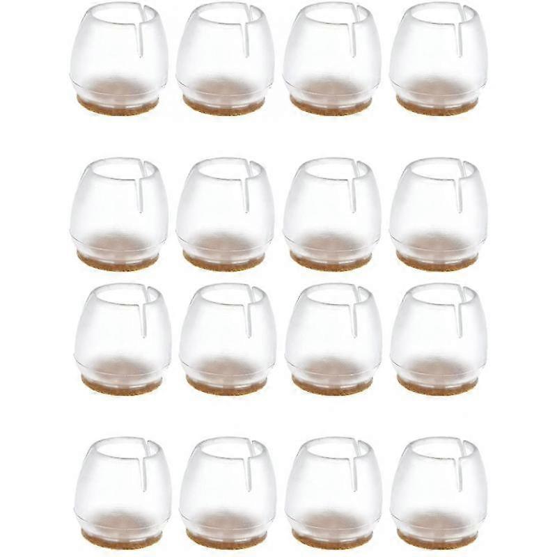 16 pieces of protection pads for furniture, tables and chairs, legs and feet, round bottom and round mouth (25-29mm)