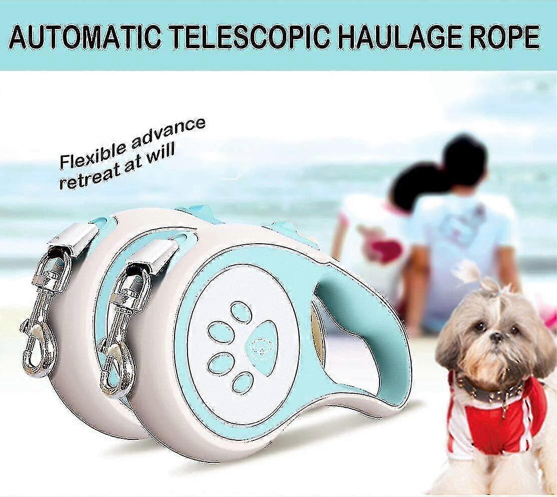 Retractable Dog Leash, 5m Retractable Leash For Dogs With Anti-slip Handle, Reusable Pet Leash, Up To 50 Kg One-hand Brake