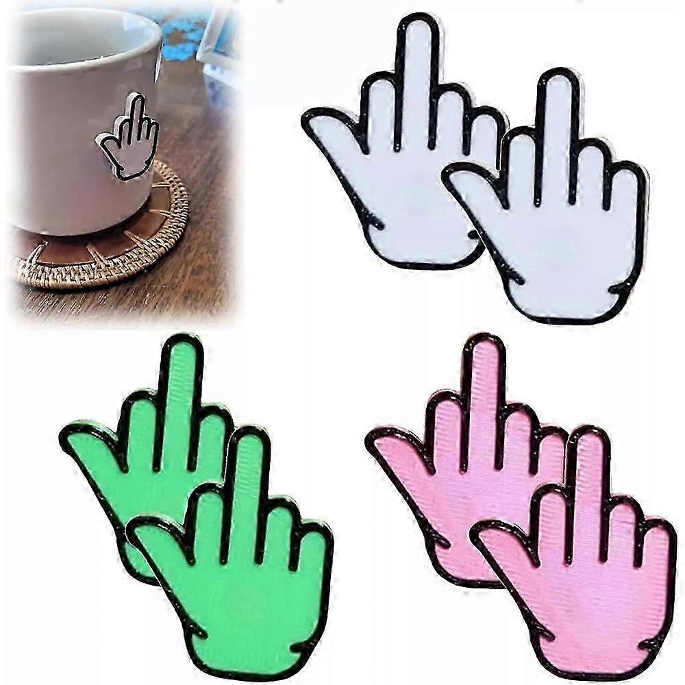 الإصبع الأوسط شفط كأس مضحك ملصق الديكور مزحة هدية ، الإسبع الأوسط هفوة