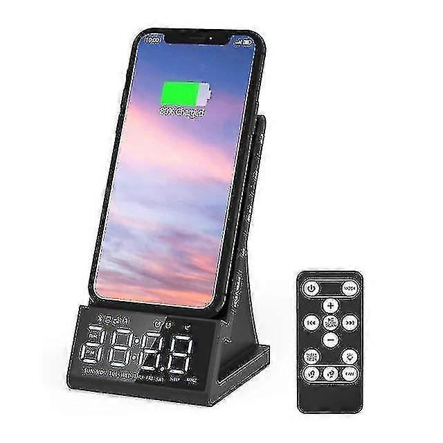 alarm clock bluetooth led phone standsmt