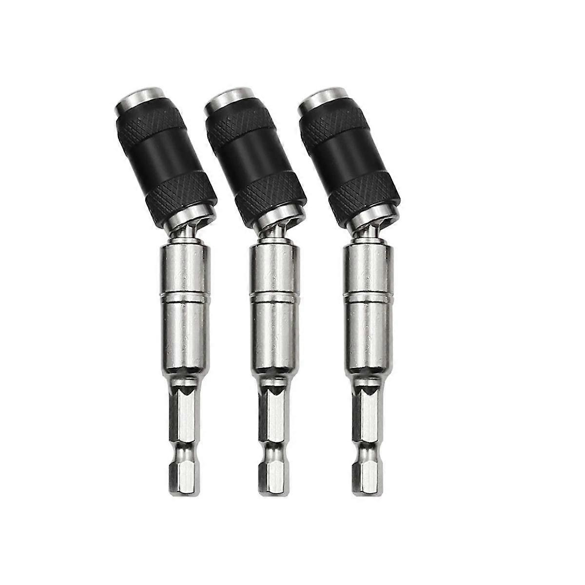 3Pcs Magnetic Pivot Drill Bit Holder, Magnetic Swiveling Bit Tip Holder, Quick Release Flexible Scr