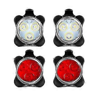 4 pack usb oplaadbare fiets licht set voor en achter led fiets l...