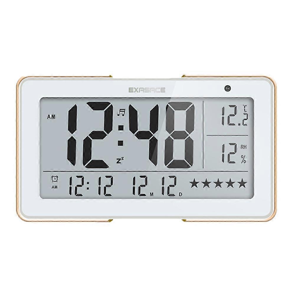 لحن منبه الراديو مع نغمات منبه مختلفة (لون الشمبانيا مع البطاريات)