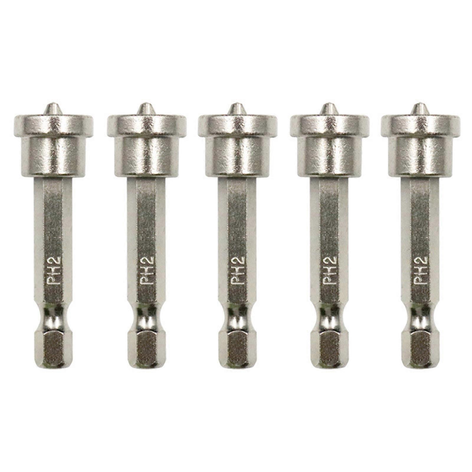 5pcs Magnetic Positioning Screwdriver Bits Anti-skid Magnetic Ring Screwdriver Positioning