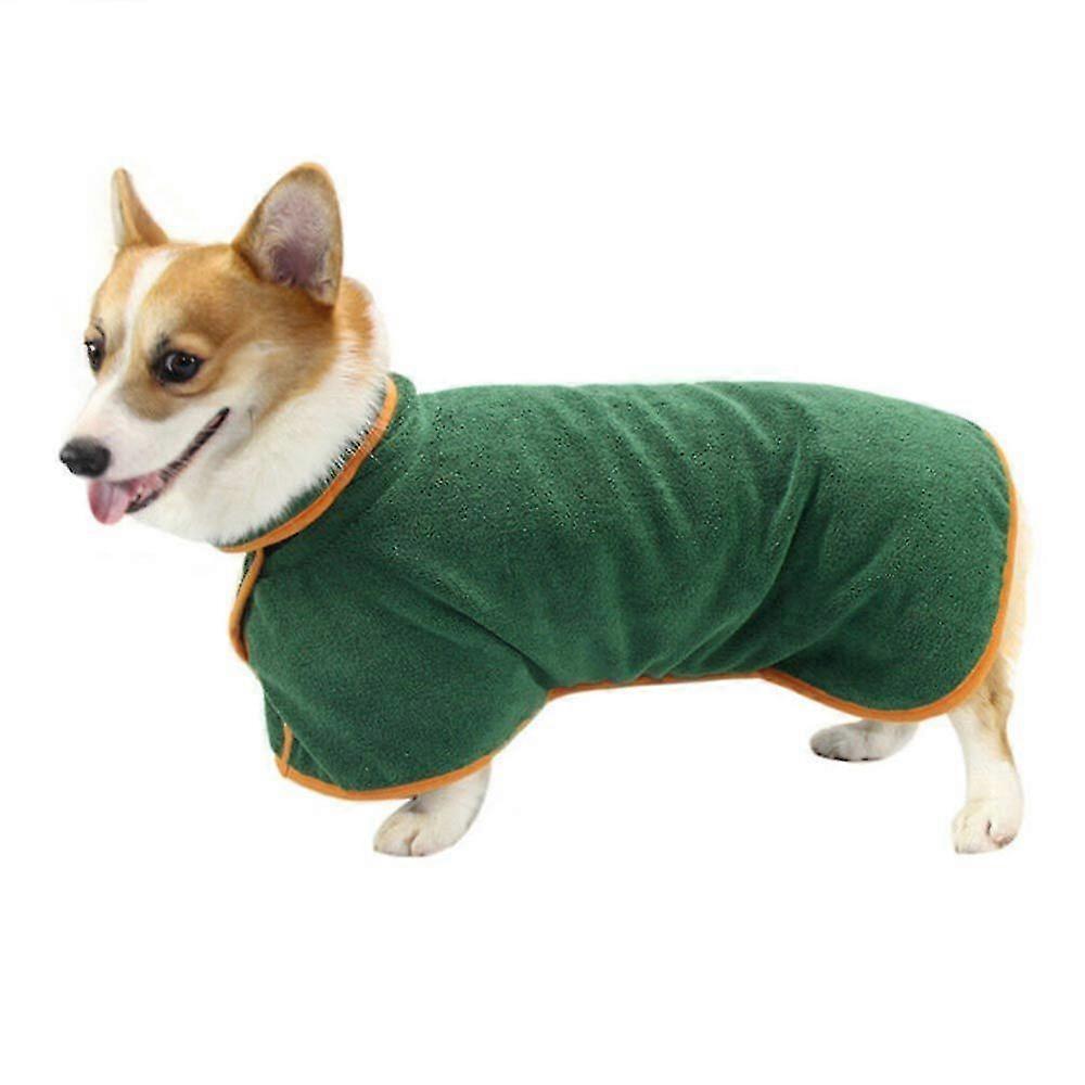Pet Dog Bathrobe Towel Microfiber Drying Super Absorbent Robe Coat