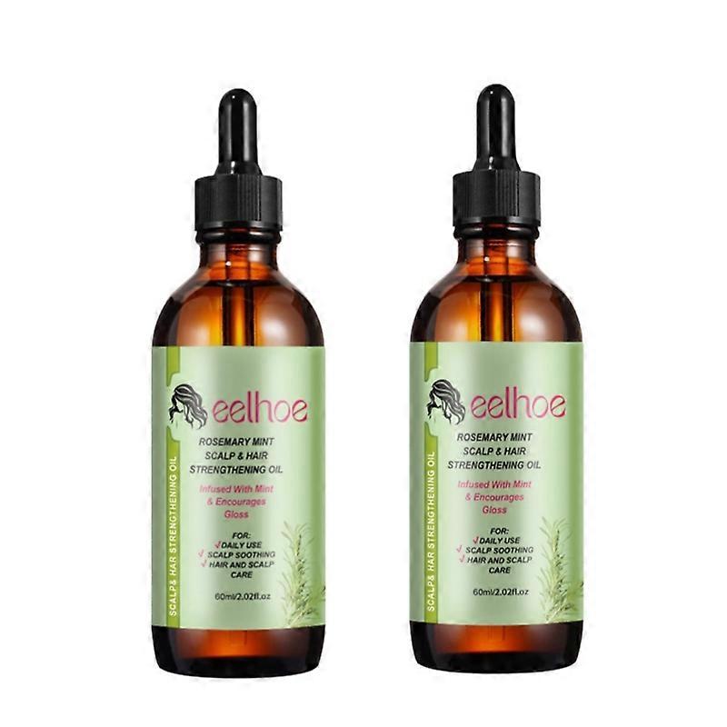 2pcs Multi Density Haarwuchs Ätherisches Öl Haarausfall Pflegeflüssigkeit 60ML