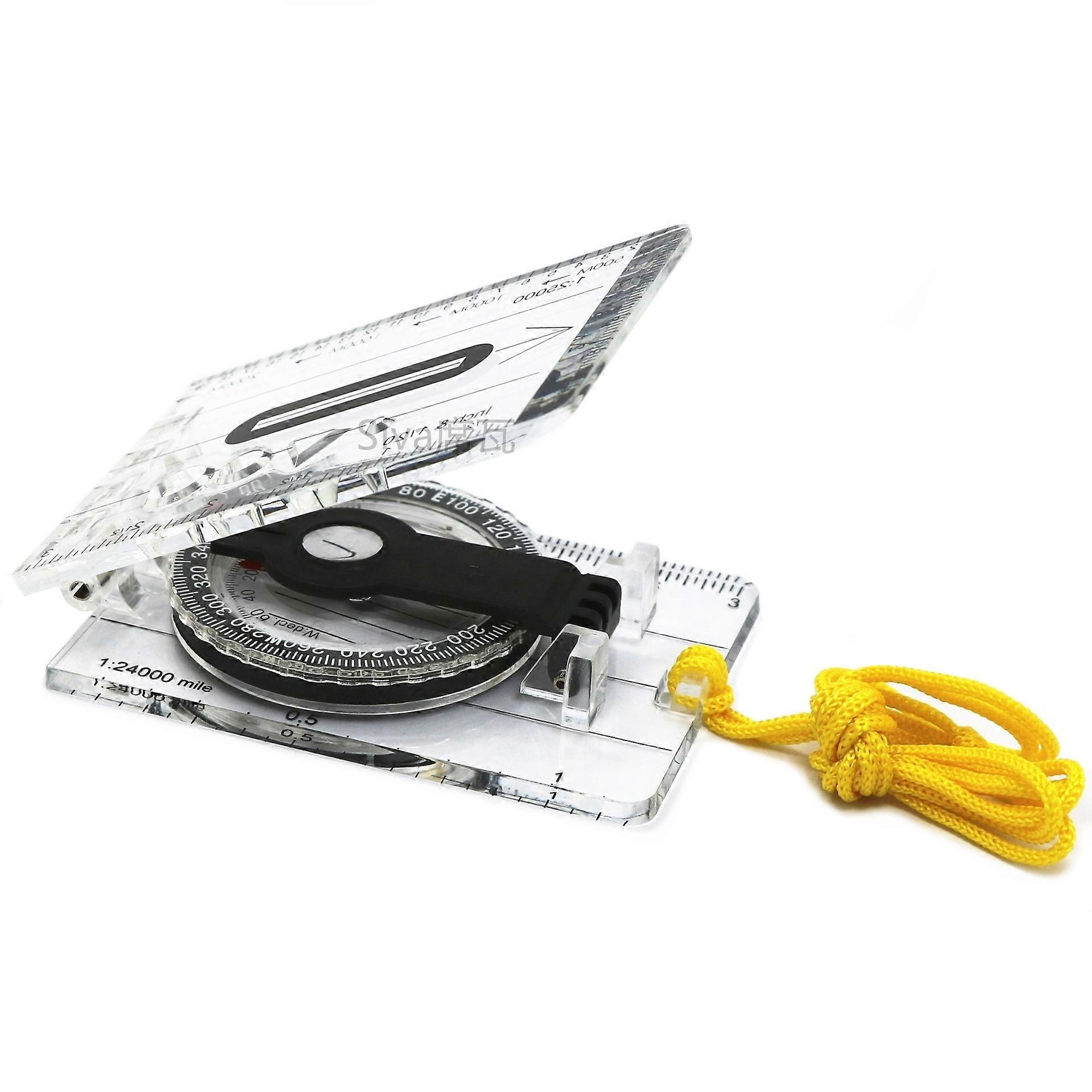 DC40-2 Transparent Compass Map Scale Outdoor collapsible multipurpose compass