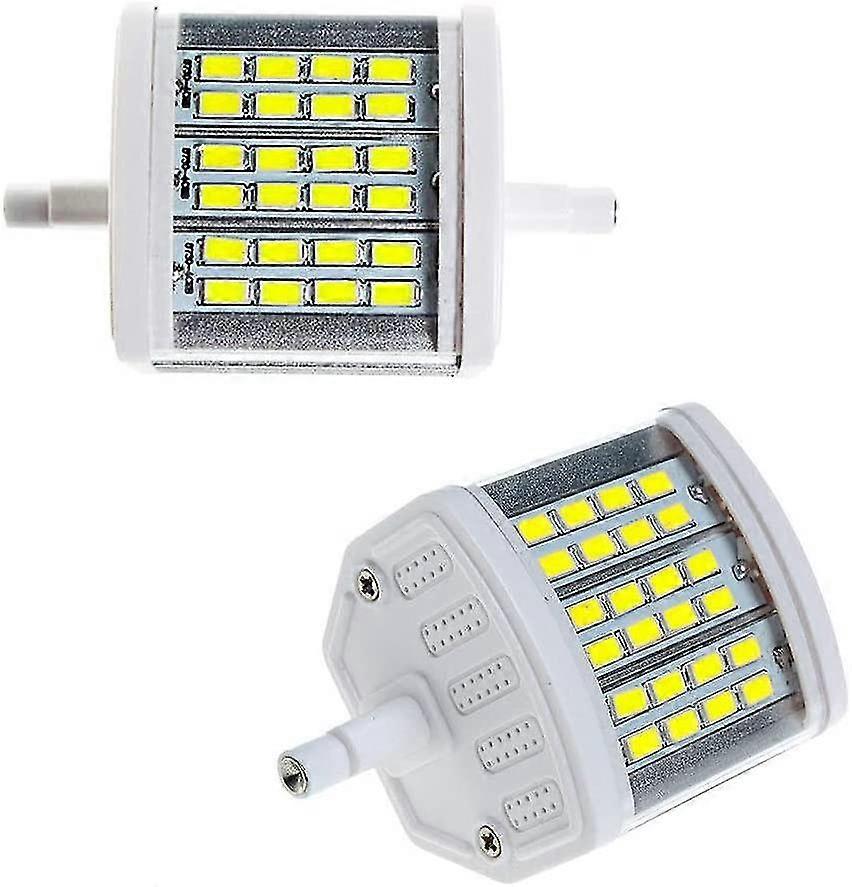 15W R7S LED-Lampen 78mm Nicht dimmbar (2er-Pack) 100W Äquivalent J Typ R7s Flutlicht, Tageslichtweiß 6000K 900 Lumen 24 LEDs Doppelseitiges J78 LED-Licht