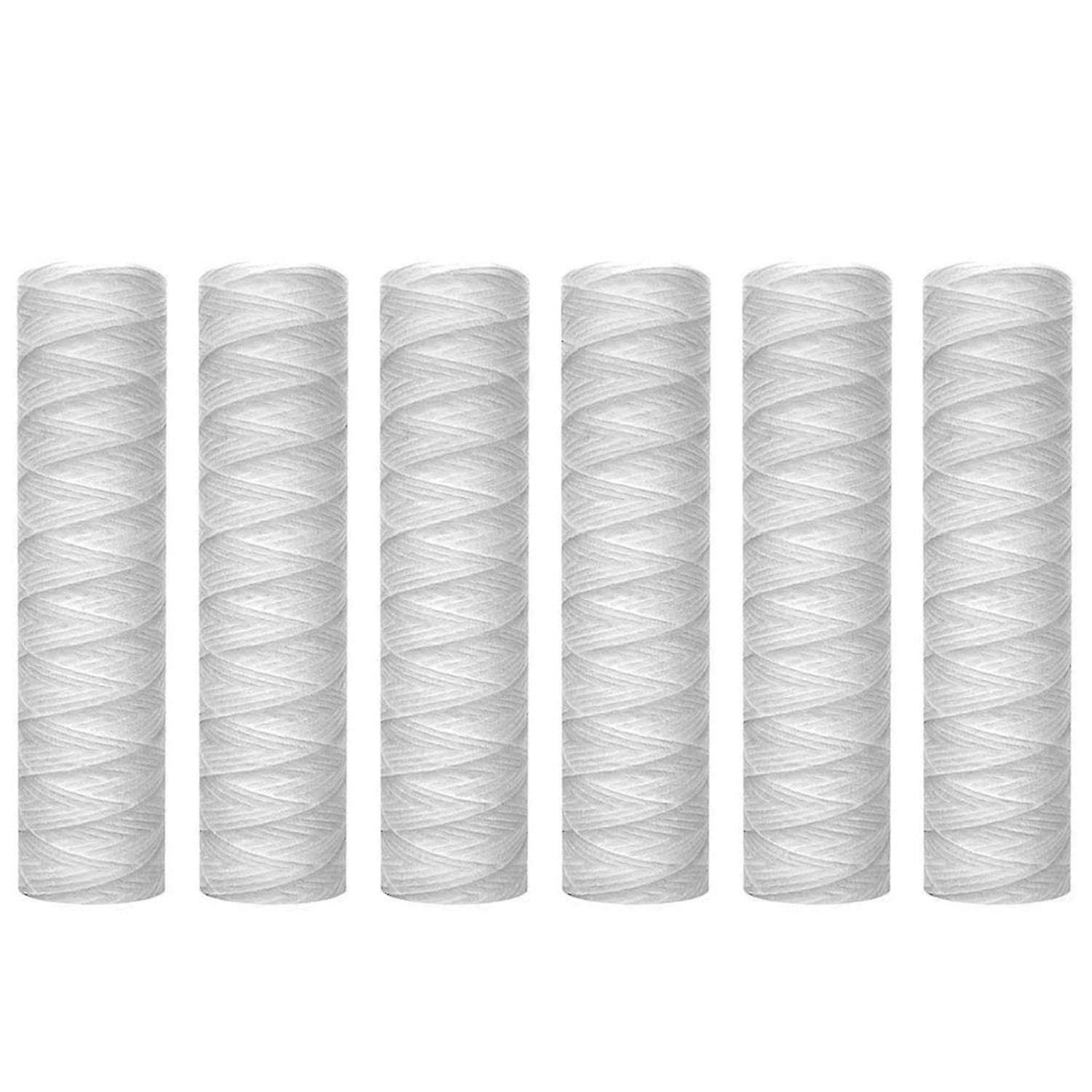 10 Micrometre String Wound Sediment Water Filter Cartridge,6 Pack, Sediment Filtration,universal