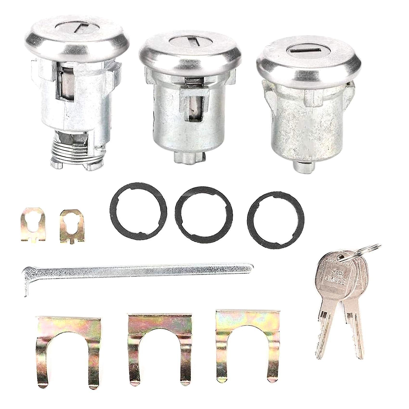 Door Trunk Key, Premium Cutlass Lock Set Door Trunk Key Kit