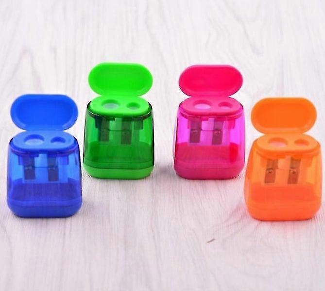 4-Pack Dual-Hole Manual Pencil Sharpeners