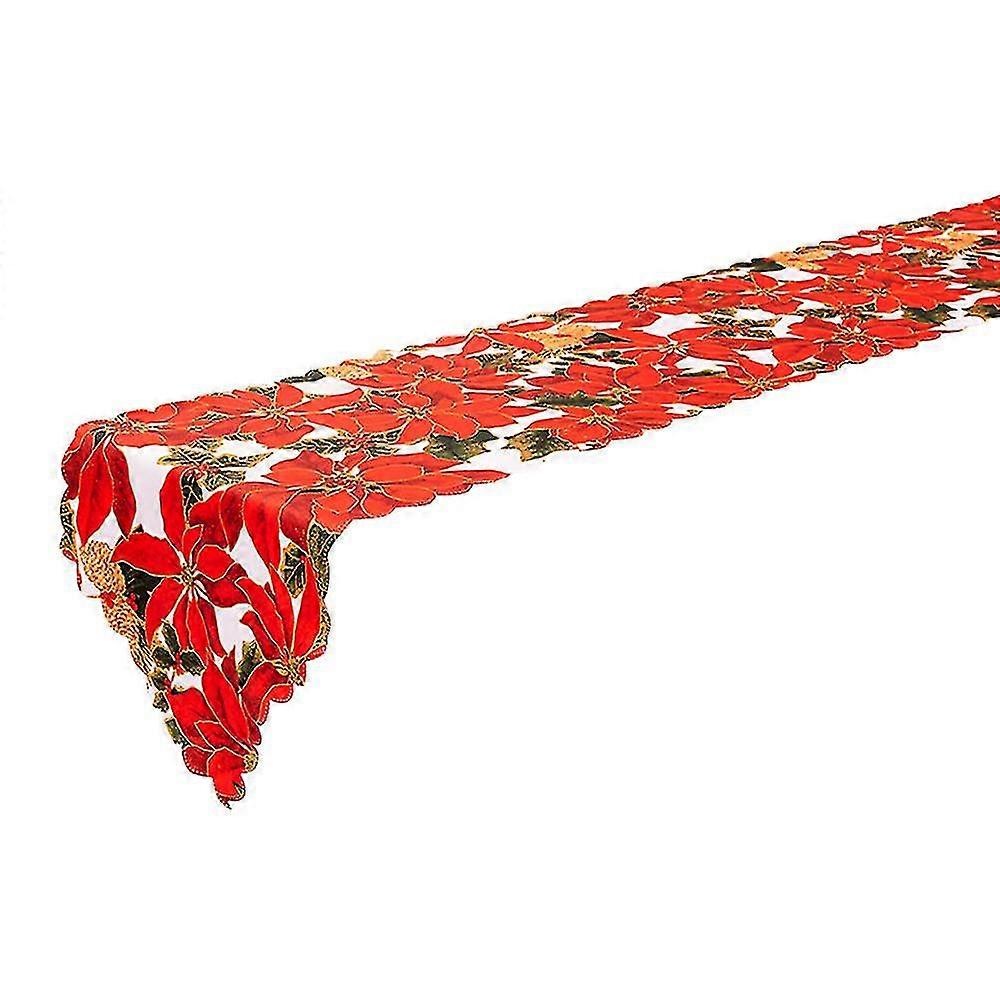 Christmas Table Runner - Machine Washable, Compatible With Parties &holidays, D