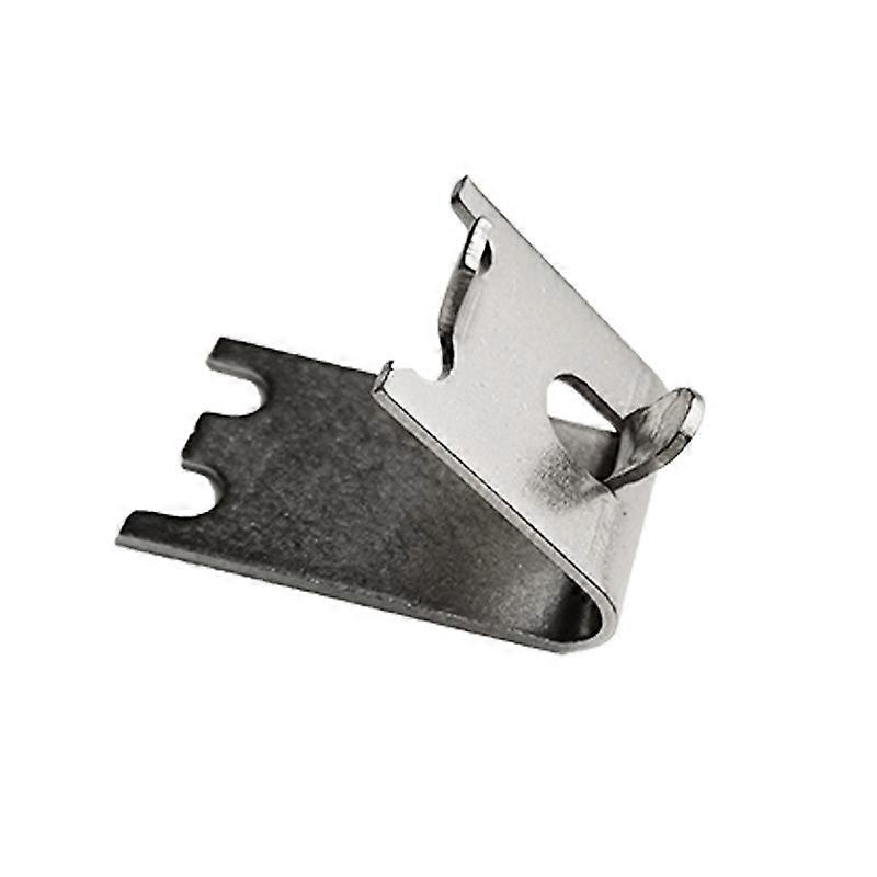 10 Pieces Stainless Square Fridge Clips,1.5mm Thicken 304 Stainless Steel Durable Freezer Shelf Brackets for Fridge, Freezer (Silver)