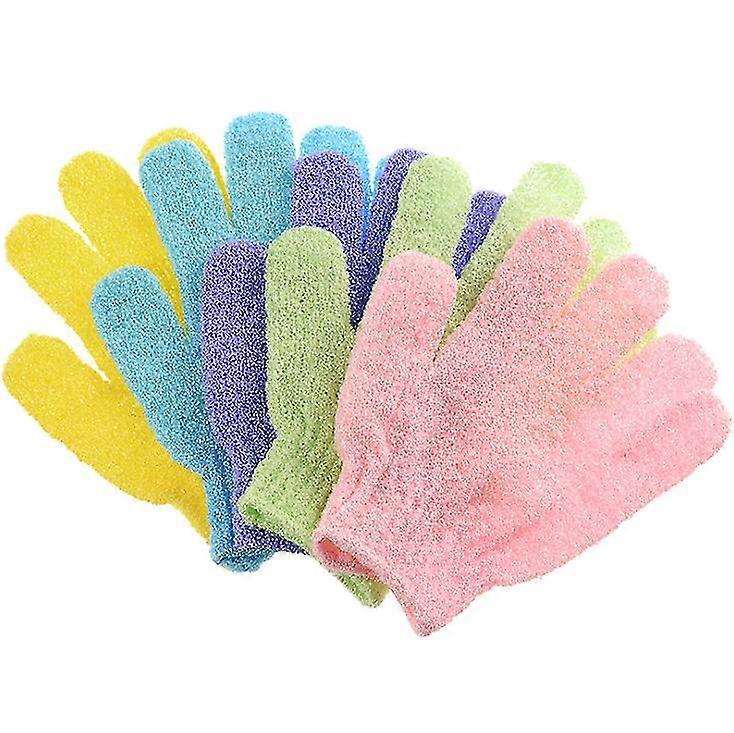 Bath Towels, Bath Gloves, Five-finger Bath Towels, Double-sided 5pcs